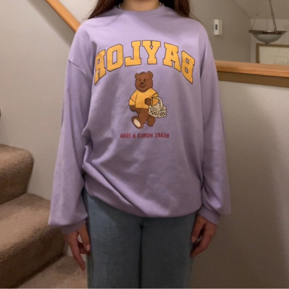 purple bear pullover 💟 - Picture 2 of 5